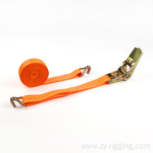 Orange 1.2 Meters Ratchet Tie Down Strap Set